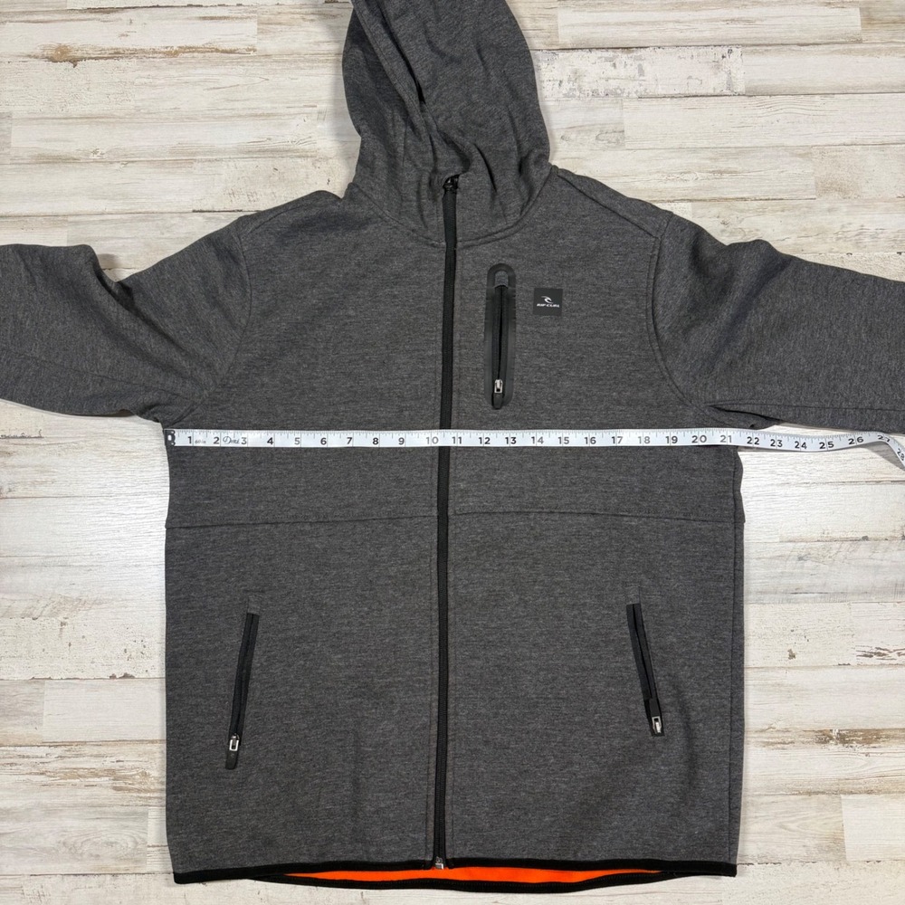 NWOT Rip Curl Departed Anti Series Fleece Hoodie Jacket‎ Dark Gray Size 16 XL - Picture 9 of 11